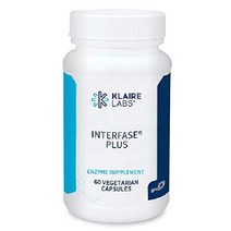 Klaire Labs Interfase Plus - Anti-Biofilm 효소 블렌드 + EDTA-120 캡슐, 60 카운트(1팩)
