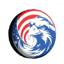 타이어보관 스페어 타이어 커버 자동차 보호 사무라이 잉크 스토리지 트레일러 패션 용품 라이트 카 지프스페어 RV, 09 브라운_01 14 Inch