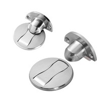 소음방지 마그네틱 도어 스토퍼 실버 무타공 문닫힘