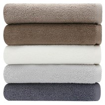 송월타월 뉴컬러무지 최고급면 30수 150g 470GSM, 연회색, 5개
