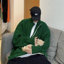 남성가디건 울 커플 인디안가디건 캐주얼 남자 오버핏 집업