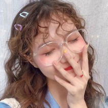 PKFARM 패션 투명 안경테 오버핏