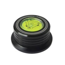 경량원판 초경량 저중량 바벨 원판 1kg 1.25kg LP 디스크 안정기 50Hz 알루미늄 합금 금속 비닐 턴테이블 웨이트 클램프 레코드 플레이어 액세서리, [01] Black