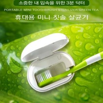 구강청정 3분 UVC LED 충전식 살균기 칫솔 세균 살균기, 블루