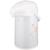 조지루시 보온병 에어포트 탁상보온병 마호병 2.2L 3.0L 유리커피포트 보냉주전자, 엘레강스 플라워, 3.0Lml