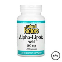 내추럴팩터스 알파리포산 100mg 120정