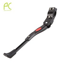 자전거 킥 스탠드PCycling 자전거 킥 스탠드 MTB 조정 가능한 중간 주차 랙 알루미늄 합금 산악 자전거 스, BLACK