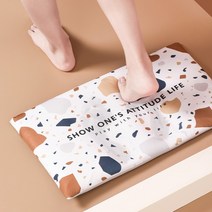 빨아쓰는 2세대 규조토 발매트/세척 화장실발매트 욕실매트 주방매트 빨아쓰는발매트 욕실러그 싱크대매트 주방발매트 욕실발매트, 3)빨아쓰는규조토발매트(C-타이포)