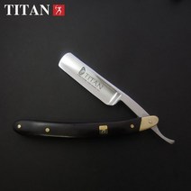 타이탄 바버샵 클래식 면도기 일자 수동 전문 이발소 미용실 칼날 눈썹 면도칼 고급 세트, 흑단단일구리헤드면도기세트(상세페이지 참고)