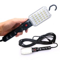 LED 25구 작업등 7.5M 600루멘 전선 전기 코드식 자석 걸고리 다용도 야간 조명등 등기구 LED작업등 투광기 LED전구 작업전등 등기구 작업 선반 산업 현장 라이트