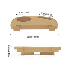 캠핑의자컵홀더 캠핑가방 캠핑컵홀더 캠핑걸이 의자컵트레이 캠핑체어홀더 컵걸이 사이드포켓 클립온 사이드 테이블 트레이 컵 거치대 안락 의자 일광욕 야외 정원 낚시 해변 보관 깔끔한, 2.Khaki 28x18x55CM