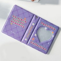 아이브포토카드 40 그리드 카드 사진 앨범 사랑의 마음 저장 앨범 만화 포토 브로마이드, q1 40포켓