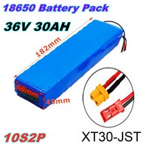 전기자전거배터리 킥보드베터리 24v배터리 36V 30Ah 10S2P 배터리 ebike 팩 18650 이온 500W 전력 용량 42V 바이크 오토바이 스쿠터, YELLOW