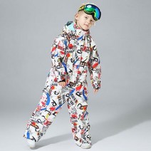 스키복 보드복 남자 여자 공용 이월 방수 원피스 스키복 소녀 스노우모빌 어린이 점프 슈트 겨울 따뜻한 방 절연 키즈 알파인 스키 운동복 옷