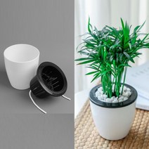 요비월드 자동급수 화분 11X11CM 실내조경 인테리어화분 가정용화분