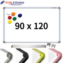 국산 벽걸이 대형 화이트보드 90cm x 120cm 자석형 일반형 사무실 가정용 메모 보드판 학원 공부방 학습 칠판 900*1200, 블랙