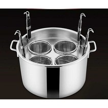 면삶는 냄비 라멘 스탠 국수집 업소용 대용량 파스타, 4펀칭울타리+40cm냄비+울타리걸이