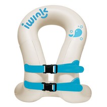 아이윙크 넥튜브 부력보조복 아동 부력조끼 25kg 50kg 80kg 중, 화이트/고래