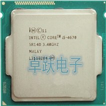 리퍼 CPU 인텔 코어 i5 4670K SR14A CPU 3.40GHz 6M 84W 22nm LGA1150 쿼드 데스크탑 프로세서, 한개옵션0