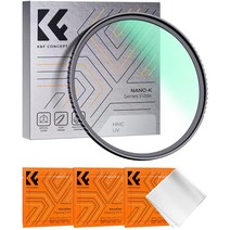 K&F Concept 카메라 렌즈용 18겹 코팅이 된 49mm MC UV 보호 필터 슬림 프레임 (K-시리즈), 72mm