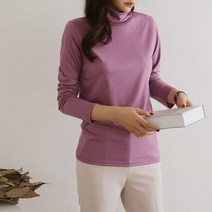 아이엠수 여성용 엔탑 베이직 목폴라 티셔츠