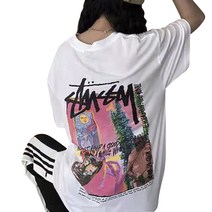 스투시 순면 반소매 티셔츠 SUSTE1904614G