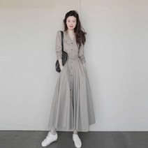 여성 봄 가을 셔츠 롱 원피스 고현정 송혜교 옷 패션 의상