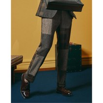 [헤지스 남성] HZPA1D701W2 COLLECTION수입원단 브라운 스트레이트핏 해리스