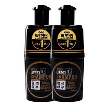 새치케어 블랙모 염색샴푸 200mlx2개 딱한번 두피케어 모발케어 자연유래성분 멘톨성분