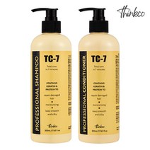 띵코 TC-7 프로페셔널 케라틴 샴푸 + 컨디셔너 단백질케어 500ml 총2세트, 단품
