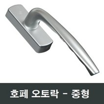 Hoppe 오토락 중형 발코니창 핸들 손잡이 LG샤시 호환, 우측문용