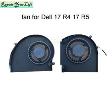 컴퓨터 pc 데스크탑 그래픽카드 게임 비디오 dc5v 노트북 냉각 cpu 팬 그래픽 카드 팬 for dell alienware 17 r4 r5 17r5 p31e alw17c, CPU와 GPU