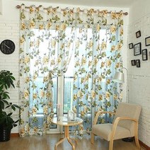 비즈커튼 체크 빈티지 겨울 1 pc peomies 수 놓은 커튼 구멍 구슬 빛 전송 도어 창 커튼 거실 침실