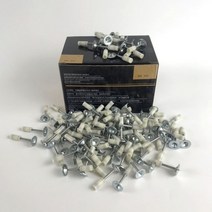 금속 가공 리벳 네일 건 노동 절약형 합금강 터프팅 건 도구 콘크리트 벽 앵커 와이어 슬롯 장치 13, 100개 손톱, 1개