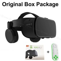 VR 체험 스마트 안경 BOBOVR Z6 무선 3D 가상 현실 스마트폰용 아이폰 안드로이드용 몰입형 스테레오 헤드셋 골판지, 5.With white 051