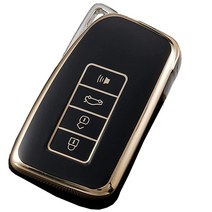 Guibuhuse 보호용 키 케이스 TPU 포브 커버 렉서스 RX LC RC LX GX RS NX LS GS ES IS 흰색, Black