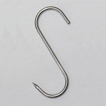 정육고리 S자고리 고기걸이 바베큐 후크 회전 정육점 S고리 스텐304, 정육S고리-스텐304 /, 정육(2.5X9cm)국산