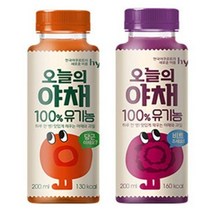 hy 오늘의야채 사과당근 3개 + 포도비트 3개 유기농주스 200ml, 상세페이지 참조, 상세페이지 참조