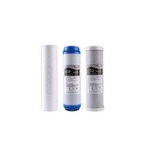 3pcs 10 인치 정수기 필터 활성 탄소 ppreverse 삼투 ro 물 filtro 주방 부품