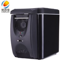 냉장고 화장품 차량용 간편한 휴대용 6리터 블랙컬러 캠핑족 선물 자동차 아이스박스 캠핑 전기 초소형 2도어 24v 24볼트 국산 서랍형 콘솔 냉온장컵, 풀 블랙 327x182x268mm, A