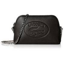 라코스테 유레아 블랙 크로스바디백 Lacoste Womens Croco Crew Xs Crossbody Bag black