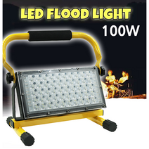 LED 충전식 랜턴 작업등 농막 농원 캠핑 차박 투광기 100와트 DAMS 004, 1개