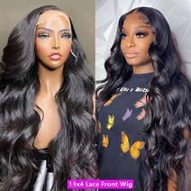 남자장발가발 Body Wave Lace Front Wig 360 Hd 13x6 Brazilian For Women PrePlucked 인모 가발, 09 26 inches_02 180%, 03 360 Hd Lace Wig