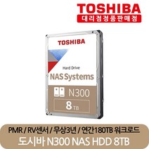 도시바 정품 재고보유 N300 HDWG180 8TB 나스 NAS 서버 HDD 하드디스크 CMR, HDWG180 (단종) HDWG480 신제품 변경발송