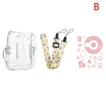 필름 카메라 폴라로이드 사진기 인화 미니 폴라로이드 미니 11 포토 파우치 크리스탈 케이스 세트 보호 바, 02 as pic