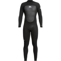퀵실버 잠수복 다이빙슈트 4/3 프롤로그 백 집(Zip) 웻수트 - 남성용 맨즈 273494, Black, L Short