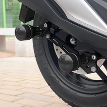 2021 혼다 PCX125 원형 머플러 슬라이더 가드 바이커스, Black - 블랙