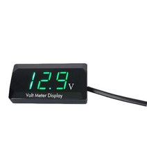DC5V-30V 0.56 인치 LED 디지털 방수 전압계 테스터 감지기 오토바이 용 측정기 자동차 배터리, 03 green