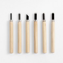 나무 공예 조각칼 보급형 목공용 조각도 6종세트, 상세페이지 참조