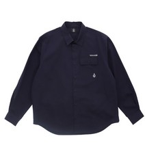 (롯데백화점)남여공용 볼컴 밴딩로고 OXFORD 오버핏 셔츠 VA212SI001 136082